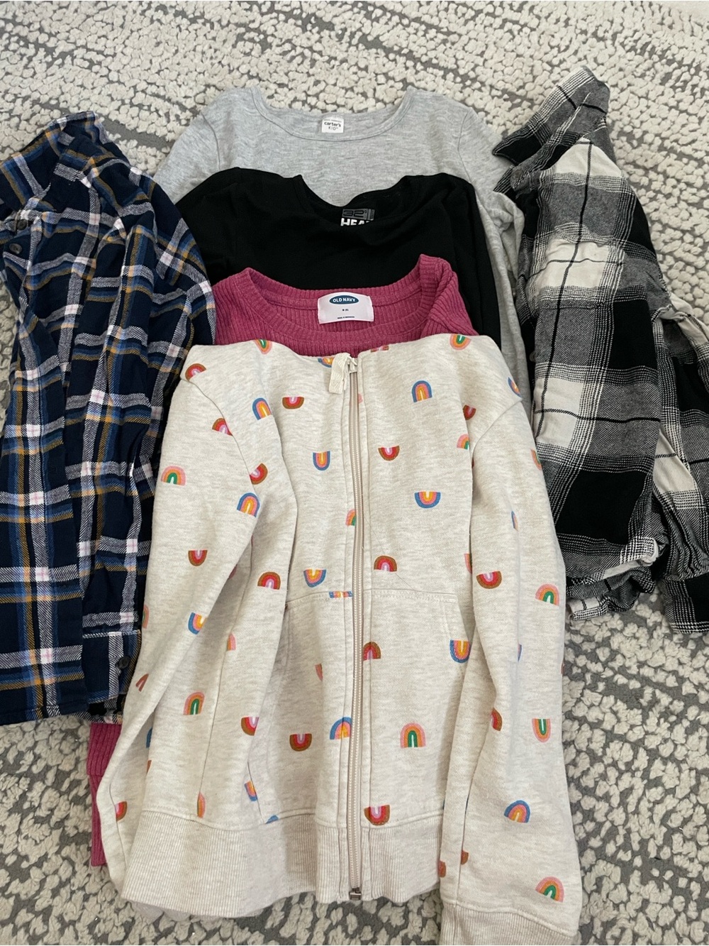 6 multiple brand sweaters, shirts and hoodie and button downs